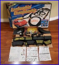 Rare Tyco Lamborghini Championship Slot Car Racing Set Magnum 440-X2 Race Track