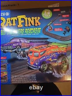 Rat Fink Matco Tools Street Squealers Roadrage RARE Slot Car Track NEW SEALED