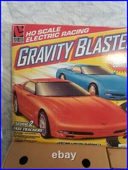 Retro Life Like HO Scale Electric Racing Gravity Blaster NEW Corvette 31ft Track