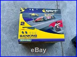 SCALEXTRIC 1/32 Slot Car Track, Controllers, Cars HUGE LOT Great Condition