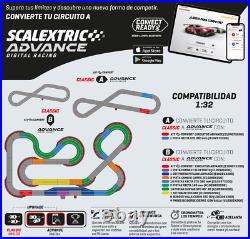 SCX 1/32 Scale ADVANCE 2.0 GT Touring Series wireless race set with lights