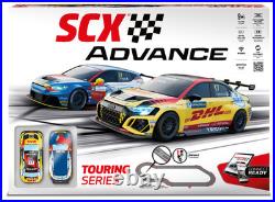 SCX 1/32 Scale ADVANCE 2.0 Touring Series Slot Car Set with lights! E10539