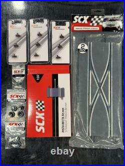 SCX 1/32 combo Car, Mercedes wheels/tires x2, Guides x3, 80 mm track, v-3 a. R. S