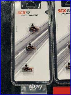 SCX 1/32 combo Car, Mercedes wheels/tires x2, Guides x3, 80 mm track, v-3 a. R. S