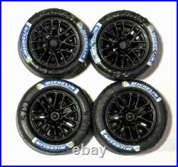 SCX 1/32 combo Car, Mercedes wheels/tires x2, Guides x3, 80 mm track, v-3 a. R. S