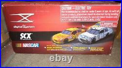 SCX Digital NASCAR 132nd Three Car Slot Car Track Complete