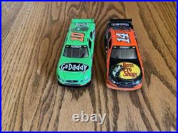 SCX Nascar Super Speedway 132 Slot Car Set Danica Patrick Tony Stewart Bass Pro