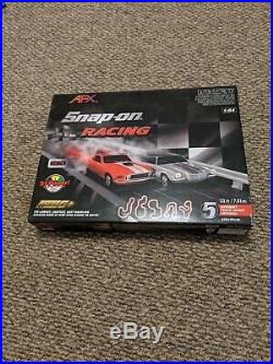 SNAP-ON Racing AFX Mega G+ set NEW Mustang & Camaro slot car set 1/64