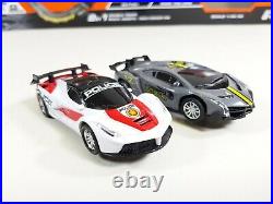 SOBA Hornby Scalextric 143 Slot Cars Police Chase Track 2 in 1 6.6M With Sound