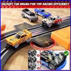 SUFICY 29ft Electric Slot Car Race Track Set for Kids 4 Cars & Lap Counter