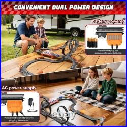 SUFICY 29ft Electric Slot Car Race Track Set for Kids 4 Cars & Lap Counter SUFICY 29ft Electric Slot Car Race Track Set for Kids 4 Cars & Lap Counter