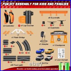 SUFICY 29ft Electric Slot Car Race Track Set for Kids 4 Cars & Lap Counter SUFICY 29ft Electric Slot Car Race Track Set for Kids 4 Cars & Lap Counter