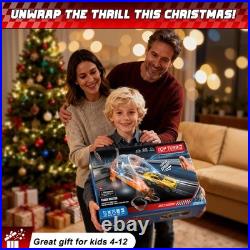 SUFICY 29ft Electric Slot Car Race Track Set for Kids 4 Cars & Lap Counter SUFICY 29ft Electric Slot Car Race Track Set for Kids 4 Cars & Lap Counter