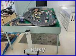 Scalextric 1/ 32 Scale Custom Scalextric Slot Car Track with cars and more