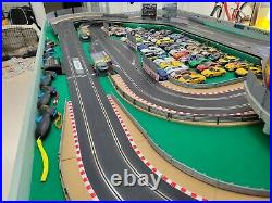 Scalextric 1/ 32 Scale Custom Scalextric Slot Car Track with cars and more