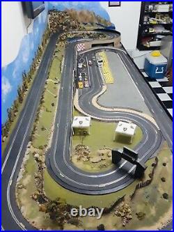 Scalextric 1/32 slot car race track straights curves controllers cars No Scenery