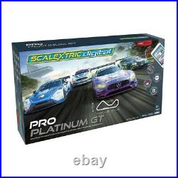 Scalextric ARC PRO Platinum GT Digital 30-Foot 1/32 Slot Car Track Set with4 Cars