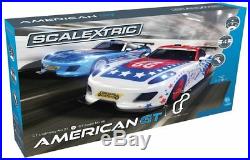 Scalextric American GT 1/32 Slot Car Race Set 4 Multiple tracks C1361T
