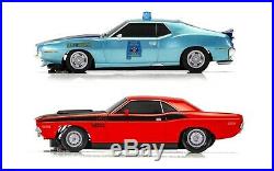 Scalextric C1405 American Police Chase 1/32 Slot Car / Track Set