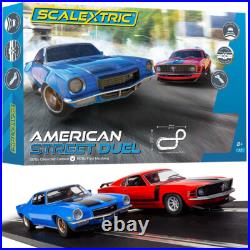 Scalextric C1429T American Street Dual 70s Camaro Vs 70s Mustang 132 Track Set