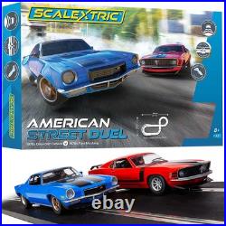 Scalextric C1429T American Street Dual 70s Camaro Vs 70s Mustang 132 Track Set