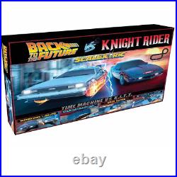 Scalextric C1431T 1980s TV Back to the Future vs Knight Rider 132 Track Set