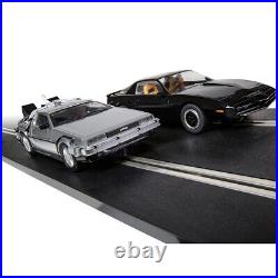 Scalextric C1431T 1980s TV Back to the Future vs Knight Rider 132 Track Set