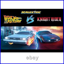 Scalextric C1431T 1980s TV Back to the Future vs Knight Rider 132 Track Set