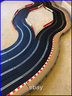 Scalextric Digital 4 Lane Layout with 3 Lane Changers / Lap Counter & 4 Cars