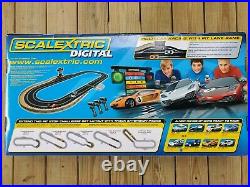 Scalextric Digital Electric Race Car Track Pit Stop Challenge with Track Extension