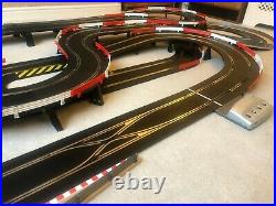 Scalextric Digital Layout + Straight Lane Changer / Hairpin / Flyover & 2 Cars
