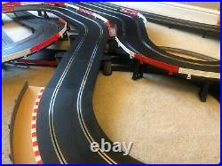 Scalextric Digital Layout + Straight Lane Changer / Hairpin / Flyover & 2 Cars