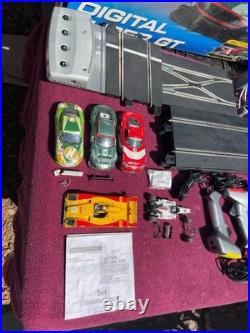 Scalextric Digital Super GT Slot Car Race Cars Track Controllers Box Not Tested