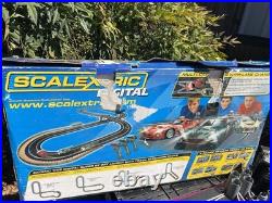 Scalextric Digital Super GT Slot Car Race Cars Track Controllers Box Not Tested