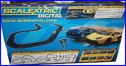 Scalextric Digital Track Set With Hornbey Lamborghini Aventador & Bugatti Veyron