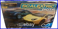 Scalextric Digital Track Set With Hornbey Lamborghini Aventador & Bugatti Veyron