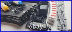 Scalextric Hornby Track Set, Straights, Curves, Guards, Controllers, Cars 43 Pc