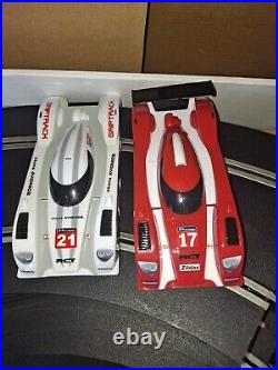 Scalextric Le Mans C1368t Sports Cars Slot Car 132 Race Track Set Red/white/bla