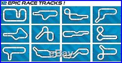 Scalextric Set C1403 World GT Racing Set APP Stats, Wireless Handsets, 12 Layouts