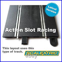 Scalextric Sport 132 Track Set Figure-Of-Eight Layout With Ramp & Bridge