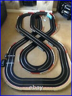 Scalextric Sport Layout with Lap Counter / Double Flyover / Xovers & 2 Cars