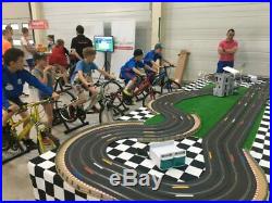 Scalextric Sport track 4 lane powered by 4 energy bikes event eco attraction Set