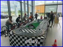 Scalextric Sport track 4 lane powered by 4 energy bikes event eco attraction Set