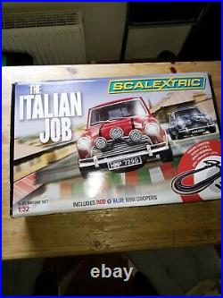 Scalextric Track Set, The Italian Job, With 2 Mini Cars, In Very Good Condition