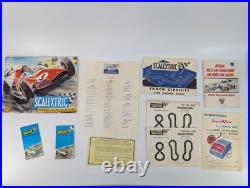 Scalextric Tri-Ang 1/32 Slot Cars Track Large Lot Accessories Manuals Extras