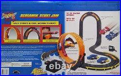 Screamin Stunt Jam Mattel Hot Wheels Twin Mill Vertical Cliff Hangers TYCO Set