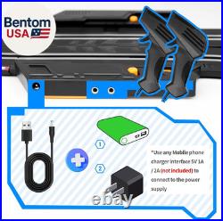 Slot Car Race Track Set, 19Ft Electric Track with LED Lights and 4 Slot Cars, 2