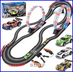 Slot Car Race Track Set Electric Powered Race Track Dual Racing Car Track Set