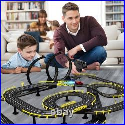 Slot Car Race Track Set Electric Powered Race Track Dual Racing Car Track Set