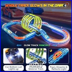 Slot Car Race Track Set Electric Powered Race Track Dual Racing Car Track Set